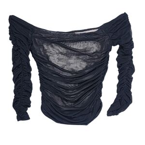 Intimatlely Free By FP Sheer Off The Shoulder Top Womens XS